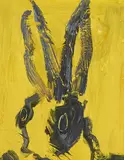 Hunt Slonem, Yellow Bunny