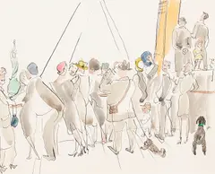 Various Artists, Two Works, Including:, gouache on paper