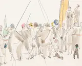 Various Artists, Two Works, Including:, gouache on paper