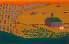 Streeter Blair, The Watermelon Patch, oil on canvas
