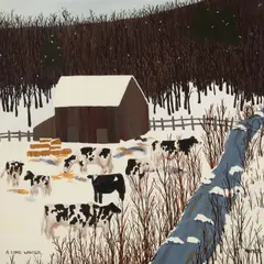 Jessie Homer French, A Long Winter, oil on canvas