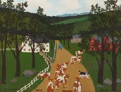 Jessie Homer French, Route #1, Rensselaerville, oil on canvas