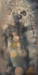 Siegfried Reinhardt, Crown of Thorns, oil on canvas