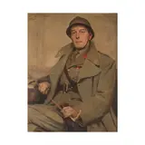 Jean Gouweloos, Portrait d'Alphonse Labeye, signé et daté 'Jean Gouwelous/1940' (en haut à gauche)