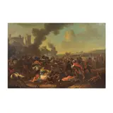 Suiveur d'August Querfurt, La bataille de Kahlenberg, oil on canvas