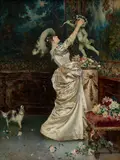 Francesco Vinea, Fiori di serra, oil on canvas