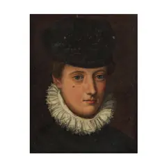 Ecole italienne, Portrait d'homme, oil on copper
