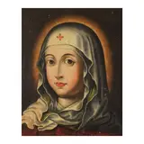 Ecole espagnole, Portrait d'Isabelle la catholique, oil on panel