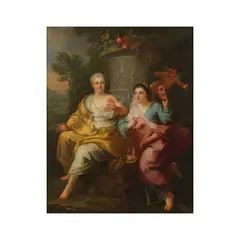 Pierre Dulin, Vertumne et Pomone, oil on canvas