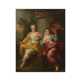 Pierre Dulin, Vertumne et Pomone, oil on canvas