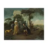 Jacob Ochtervelt, Granida et Daifilo, oil on canvas