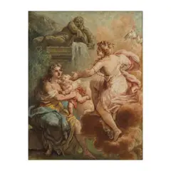 Antoine-François Callet, Vénus infligeant une nouvelle épreuve à Psyché, oil on canvas