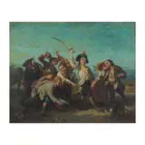 Germain Paget, Enfants de troupe, oil on canvas