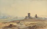 Robert Brandard, Returning home, watercolour over traces of pencil