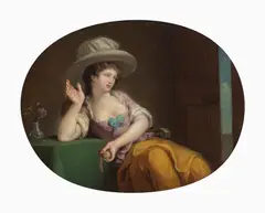 Timekeeping by Henri-Pierre Danloux, oil on canvas, sold Apr 2025