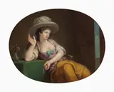 Henri-Pierre Danloux, Timekeeping, oil on canvas