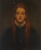Ra Philip Hermogenes Calderon, Portrait of Emily Bland, wife of Humphry Bland, oil on canvas