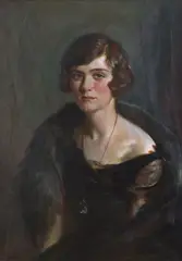 Julian Lamar, Portrait of a lady, oil on canvas