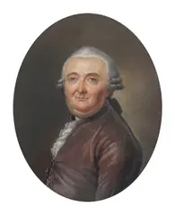 Hugh Douglas Hamilton, Portrait of a lady; Portrait of a gentleman, pastel
