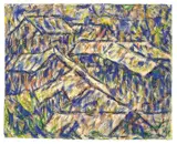Granithäuser (Arcegno) by Christian Rohlfs, 1927, Wassertempera auf genarbtem Velin, sold Jun 2018