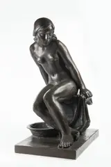 Břetislav Benda, After Bath, 1925, bronze