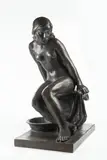 Břetislav Benda, After Bath, 1925, bronze