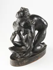 Jan Bauch, Washing Herself, 1930, bronze