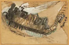 Frantisek Tichy, White Black Men, 1935, tempera, gouache, paper