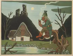 Josef Lada, Wassermann, 1942, lithography, paper