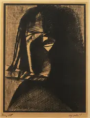 Frantisek Tichy, Paganini IV, 1946, lithography, paper