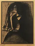 Frantisek Tichy, Paganini IV, 1946, lithography, paper