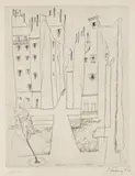 Josef Šíma, Paris, 1947, etching, paper