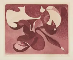 Joseph Istler, Forms, 1947, lithography, paper