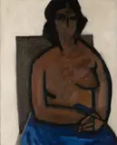 Ladislav Dydek, Nude, 1960, oil on canvas