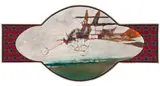 Kip Decker, Coastal Postal, 1969, Oil on shaped canvas