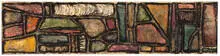 John Outterbridge, Untitled, 1962, Oil on wood panel