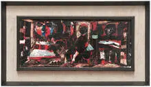 Harold Frank, Untitled, 1964, Oil on paper on Masonite