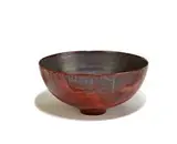 Bowl by Gertrud and Otto Natzler, Peach blossom glazed ceramic, sold Feb 2014