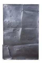 Nancy Rubins, Untitled, 1994, Graphite on paper collage with steel push pins on painted medium density fiberboard