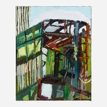 Clintel Steed, Sugar Building Version 6, 2005, oil on canvas