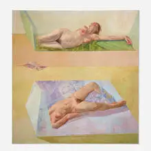 Jack Barnett, Hedonic Sequence, 1976, oil on canvas