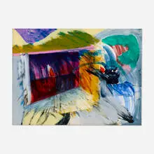 Untitled by Choi Wook-Kyung, acrylic on canvas, sold Mar 2022
