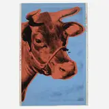 Cow Wallpaper by Andy Warhol, 1971, screenprint in colors on wallpaper, sold Mar 2022