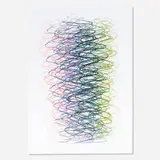 SNOP by Wojciech Fangor, 1972, oil crayon on paper, sold Mar 2022