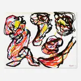 Karel Appel, Untitled, 1966, mixed media on paper