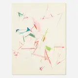Mercedes Matter, Untitled, pastel on paper
