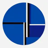 Ilya Bolotowsky, Blue Tondo, 1978, acrylic on canvas