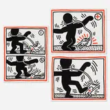 Keith Haring, Free South Africa, 1985, lithograph in colors on Rives BFK