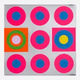 Peter Gee, Untitled, c. 1968, screenprint in colors on metallic paper