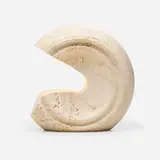Giuliano Cesari, Table lamp, c. 1975, travertine